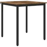 vidaXL Esstische 70 x 70 x 75 cm Holzwerkstoff Eichenholz Quadratisch - Braun