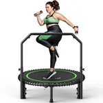 BCAN Fitnesstrampolin Rebounder f&uuml;r Erwachsene, &Oslash; 102 cm / 122 cm, belastbar...