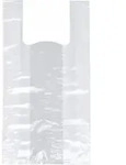 2000 Hemdchen-Tragetaschen, HDPE 48 cm x 22 cm x 12 cm transparent Knotenbeutel...