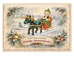 Unser Sandm&auml;nnchen Adventskalenderkarte Nostalgie