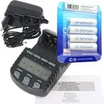Technoline BC 700 Akku-Ladeger&auml;t schwarz mit 4x Panasonic eneloop Standard...