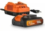 Akku und Ladeger&auml;t &ndash; Dual Power &ndash; POWDP90620 &ndash; 20V 2,0Ah Akku und 2A