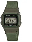 Casio Armbanduhr F-91WF-3AEF digital mit Textilarmband gr&uuml;n - Grau