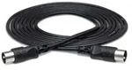 Hosa MID-301BK standard MIDI Kabel, Stecker f&uuml;r In und Out an beiden Enden, 1 ft,
