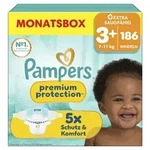 Pampers Premium Protection Gr&ouml;&szlig;e 3+, 186 Windeln, 7kg-11kg