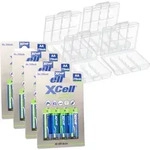 16x AA Mignon Akku Ni-MH 1,2V 2700mAh + 4x Box