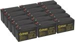 15x Kung Long WP7,2-12A F2 AGM-Akkus 12V 7,2Ah &ndash; passend f&uuml;r Benning...