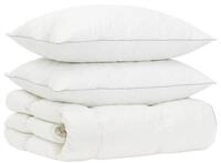 vidaXL G&auml;nsedaunen-Bettdecken-Set 90% FULDA 3 stk. 135 x 220 cm Winter - Wei&szlig;