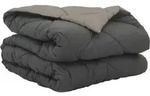 vidaXL Sommerdecke 220 x 135 cm Sommer 200 gsm Hellgrau und Anthrazit - Hellgrau
