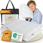 Lunova Gewichtsdecke Kinder 4 kg 135&times;200 cm &ndash; Baumwolle [35&ndash;45 kg] waschbar