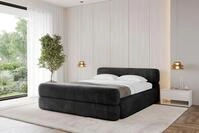 ALTDECOR Polsterbett mit Bettkasten - ENORA-Z-v1 - 120x200 - Schwarz - Bett mit