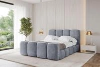 ALTDECOR Polsterbett mit Bettkasten - KALA-Z - 180x200 - Grau - Bett mit Matratze