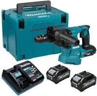 Makita HR 012 GM201 Akku Kombihammer 40 V max. 3,3 J SDS plus Brushless + 2x...