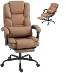 HOMCOM B&uuml;rostuhl, Ergonomischer Schreibtischstuhl mit Verstellbar R&uuml;ckenlehne...