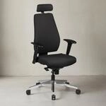 B&uuml;rostuhl SPM1.279 Schreibtischstuhl Stoff Schwarz Chefsessel Modern,...