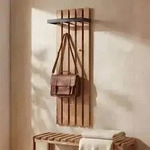 MCA Garderobenpaneel MCW-P57, Wandgarderobe Garderobenleiste Holzgarderobe, 4 Haken