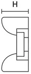HellermannTyton Schraubbarer Befestigungssockel schwarz (KR8G5 PA66HS BK 100)