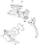 Sram Hinge Code/g2/guide/level/elixir/db Klemme Silber Silber One Size - Silber