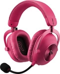 Gaming-Headset, Logitech G PRO X3 LIGHTSPEED, Bluetooth, 3,5-mm-AUX, 70 h, Rosa