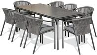 Essensset f&uuml;r den Garten aus Keramik (f&uuml;r 8 Personen)