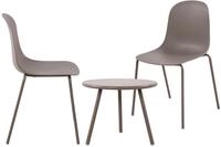 CLP 2er Sitzgruppe Berdin I Garten-Set 2x Stuhl stapelbar und 1x Tisch I...