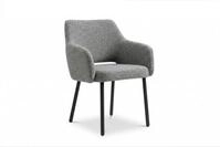 KAWOLA Gartenstuhl AMUR Outdoor Stoff grau