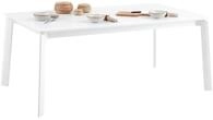 Gartentisch VERANO ausziehbar mit Butterflysystem, 180 - 260 x 75 x 103 cm, wei&szlig;,
