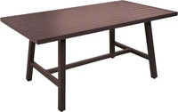 Garden Pleasure 305487, Garden Pleasure Alu Tisch DENIA Braun Gartentisch Garten
