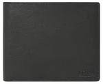 L.CREDI Leder Geldb&ouml;rse George Wallet Black schwarz - Schwarz