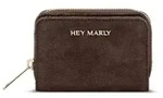 Hey Marly Sleek Petite Suede Geldb&ouml;rse Coffee - Braun