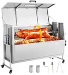 VEVOR Lammgrill 38 W 60 kg 132 cm Drehspie&szlig; Spanferkelgrill Edelstahl BBQ f&uuml;r