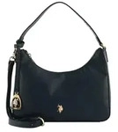 U.S. POLO ASSN. Schultertasche Umh&auml;ngetasche Jones Hobo Bag Navy dunkelblau -