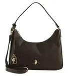 U.S. POLO ASSN. Schultertasche Umh&auml;ngetasche Jones Hobo Bag Dark Brown...