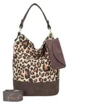 Fritzi aus Preu&szlig;en Schultertasche Izzy07 Hobo Bag Limited Leo Camel beige -...
