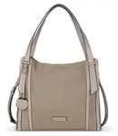 bugatti Umh&auml;ngetasche Vina Shopper Taupe - Taupe/Braun