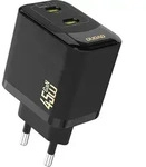 DUDAO Dudao A28PEU Adapter 45Watt 2xUSB-C Sort - Schwarz