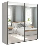 Schwebet&uuml;renschrank Tetrix Kleiderschrank 183x60x195,5cm 2-t&uuml;rig Ausf&uuml;hrung