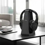 Digitaler Stereo-Funk-Kopfh&ouml;rer mit 2-in-1 Funk- & Ladestation &ndash; kabellos,...