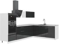 Eckk&uuml;che Vicco Fame-Line Anthrazit Hochglanz/Wei&szlig; 287 x 207 cm ohne...