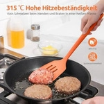 Schlitzspatel Silikon 315&deg;C hitzebest&auml;ndig Orange 34.5cm flexibel...