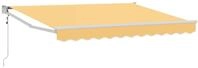 vidaXL Ausziehbare Markise Sand 3,5 x 2,5 m Polyester und Metall