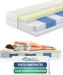 AM Qualit&auml;tsmatratzen | Premium Visco-Taschenfederkernmatratze - 180x200 cm -...