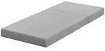HOMCOM Klappmatratze 200x90 cm, 15cm 3-Fach klappbar G&auml;stematratze - Hellgrau