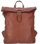 The Skandinavian Brand Lady Backpack Washed Leather Cognac - Braun