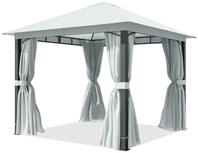 TOOLPORT Gartenpavillon 3x3 m ca. 220g/m&sup2; Dachplane Pavillon mit 4...