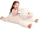 Gro&szlig;es Schaf Kuscheltier 78cm Wei&szlig; XXL Pl&uuml;schtier Geschenk f&uuml;r Kinder -...