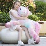 Riesen Einhorn Kuscheltier 110cm Rosa Pl&uuml;schtier Stofftier XXL Geschenk Kinder...