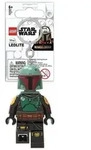 Lego Star Wars Keyring Flashlight Bobb Fett Figure Keyring + Gift Bag - Schwarz