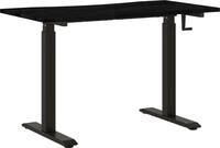 vidaXL Schreibtisch mit Speicher Schwarz und Dunkelbraun 120 x 60 cm - Braun