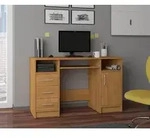 Schreibtisch mit Schubladen | B&uuml;rotisch | Tastaturablage